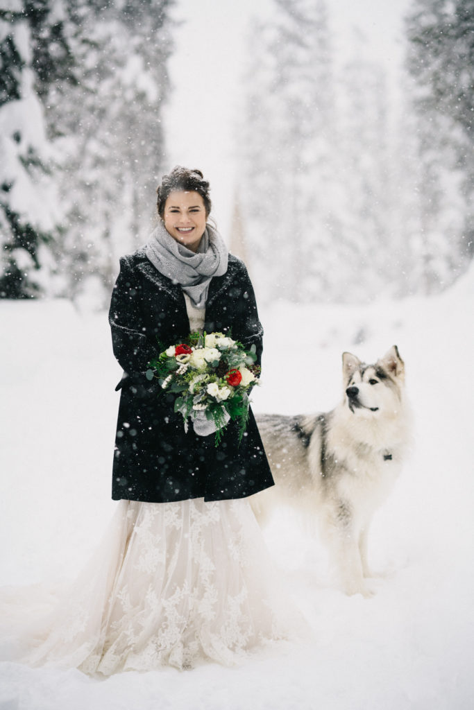 Small Elk Lake Resort Winter Wedding Bend Oregon 