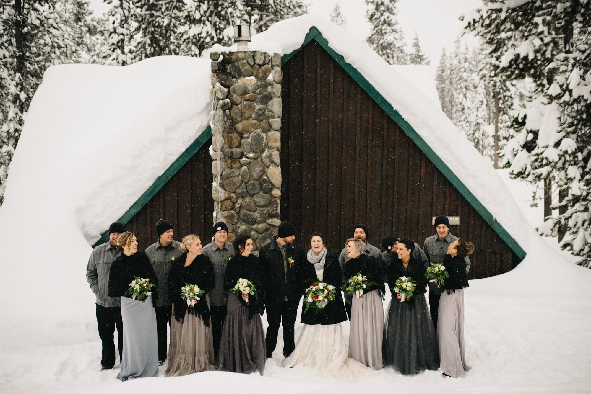 Small Elk Lake Resort Winter Wedding Bend Oregon 