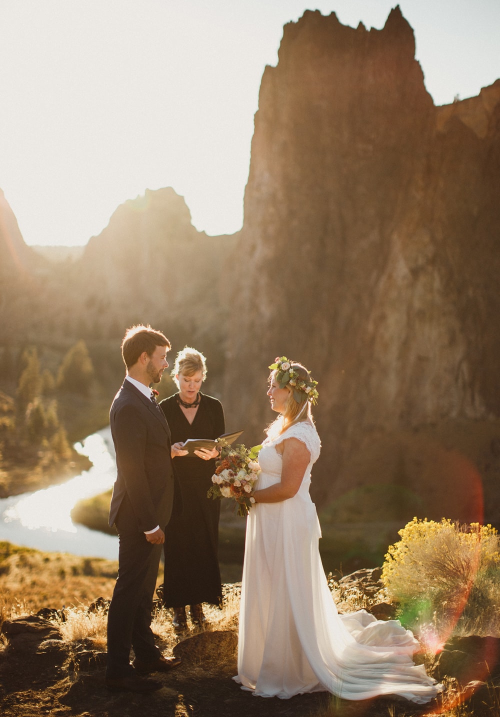 Bend Oregon Elopement Smith Rock Sparks Lake