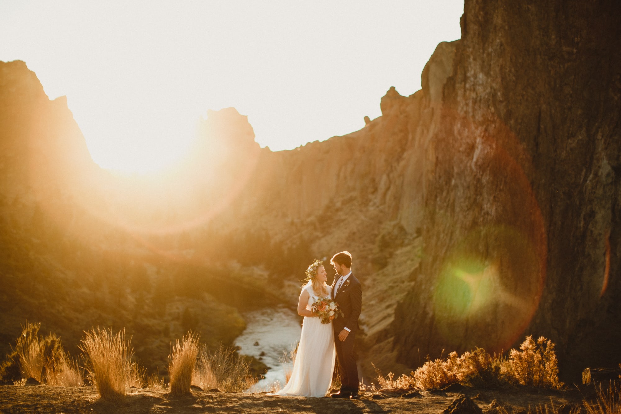 Bend Oregon Elopement Smith Rock Sparks Lake