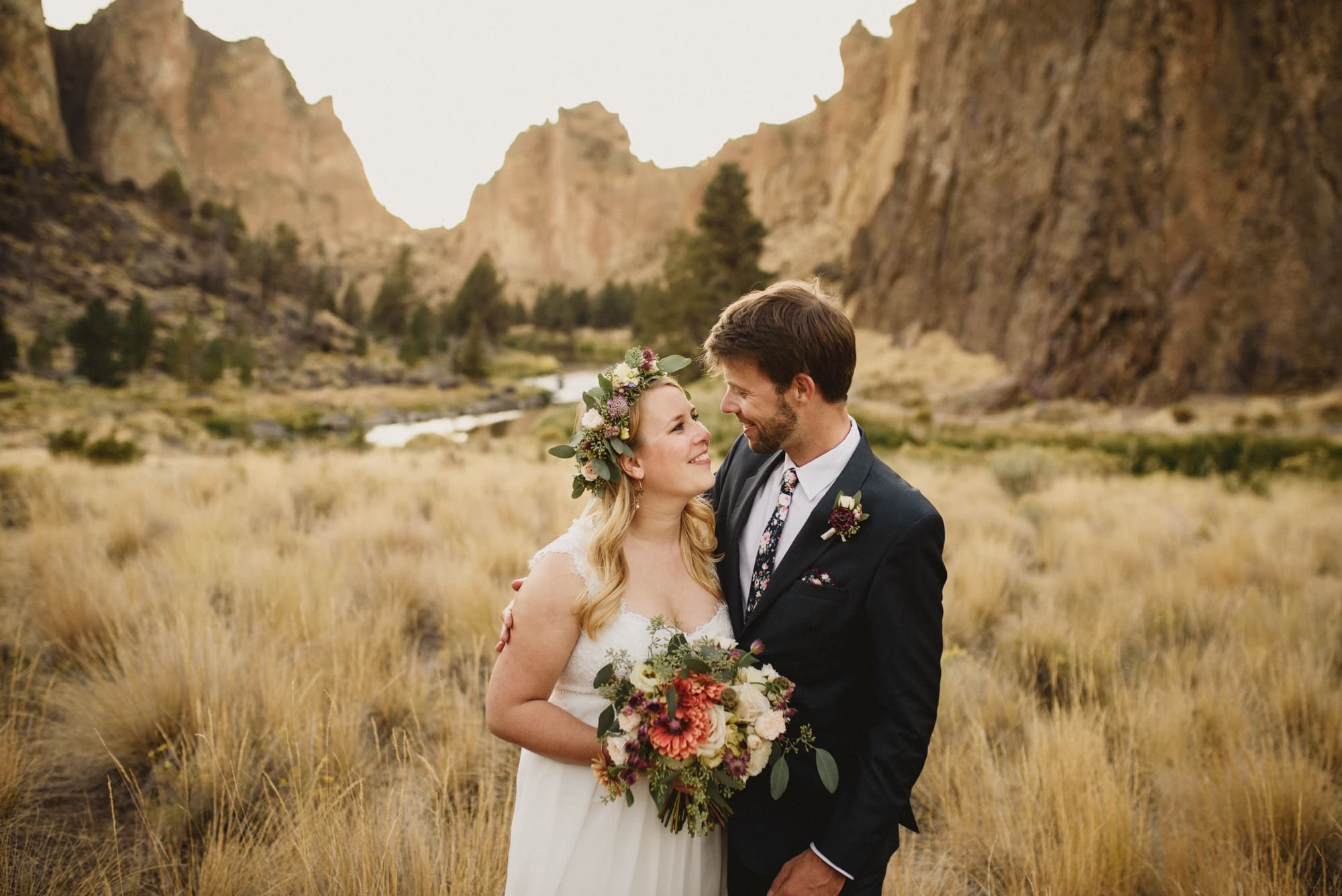 Bend Oregon Elopement Smith Rock Sparks Lake