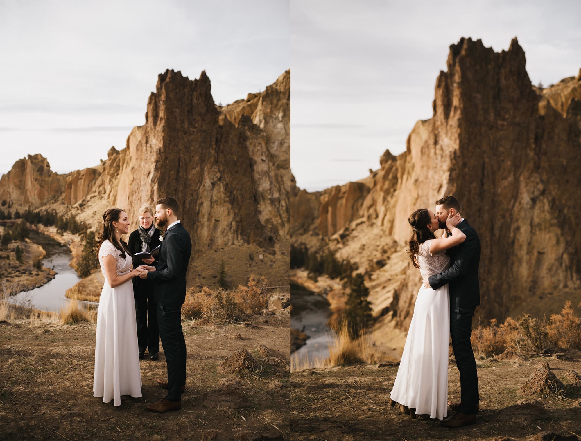 Smith Rock Elopement Photos Ceremony Location