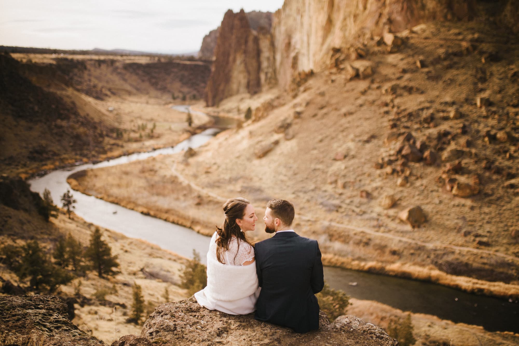 Smith Rock Elopement Photos Ceremony Location