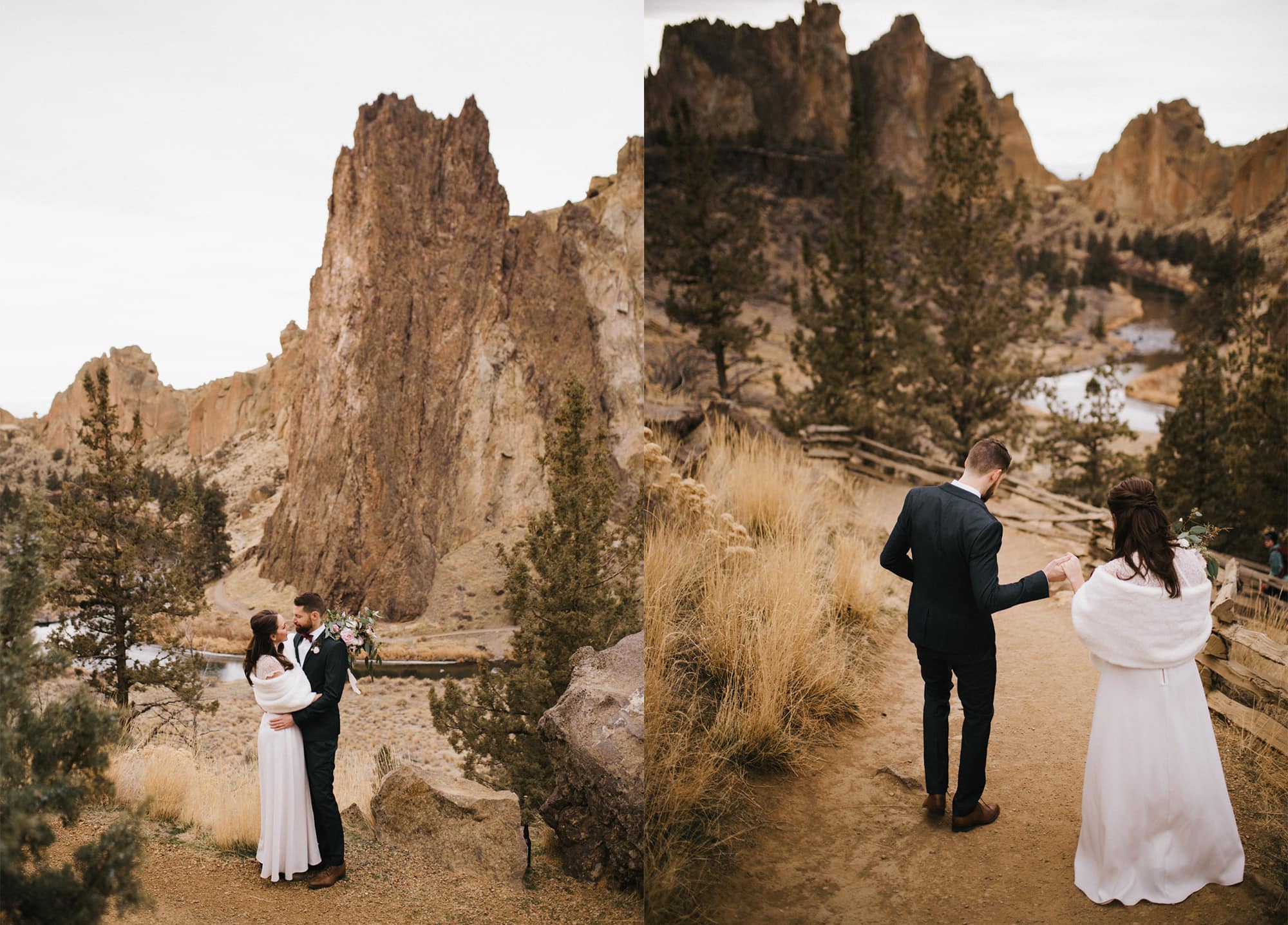 Smith Rock Elopement Photos Ceremony Location