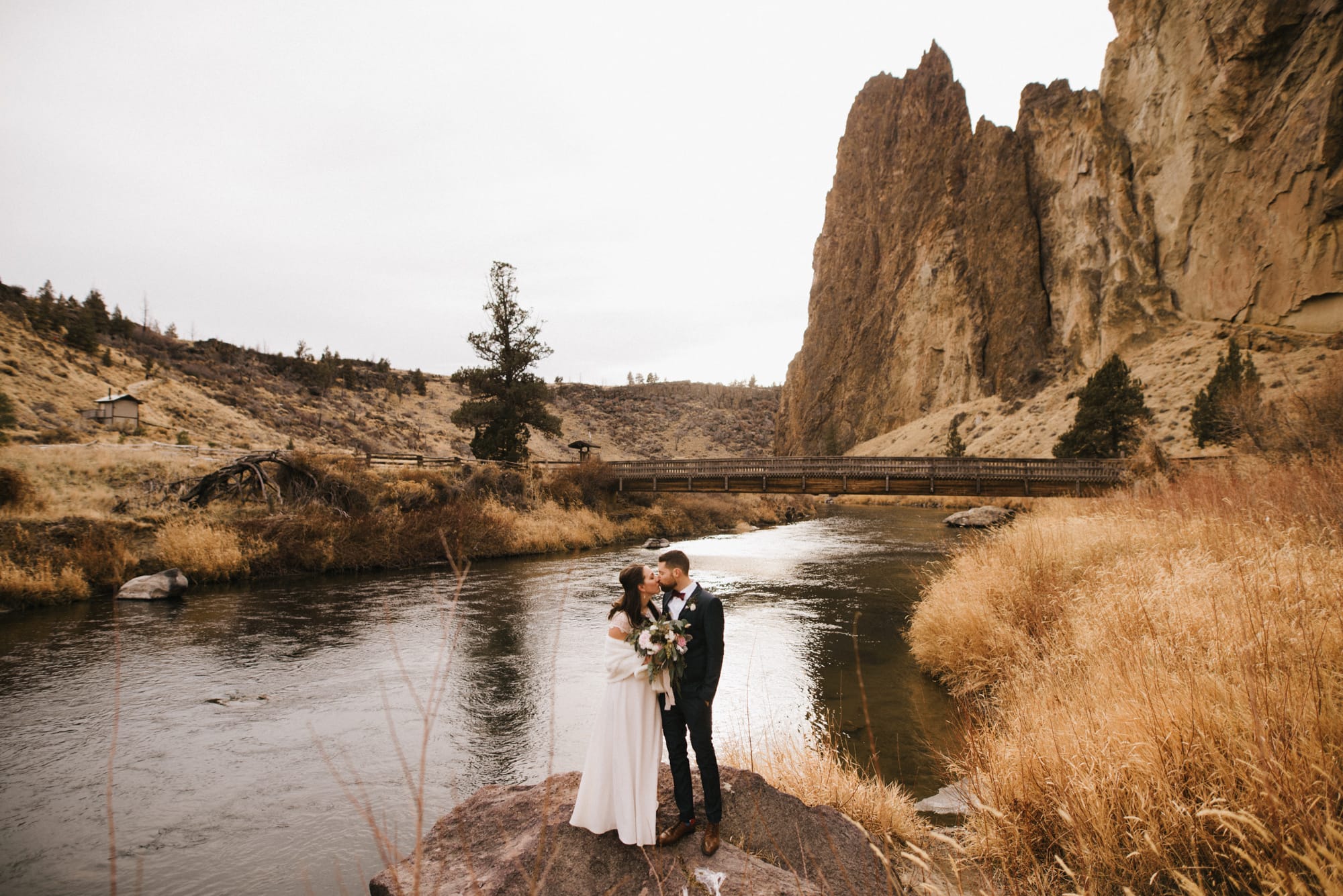 Smith Rock Elopement Photos Ceremony Location