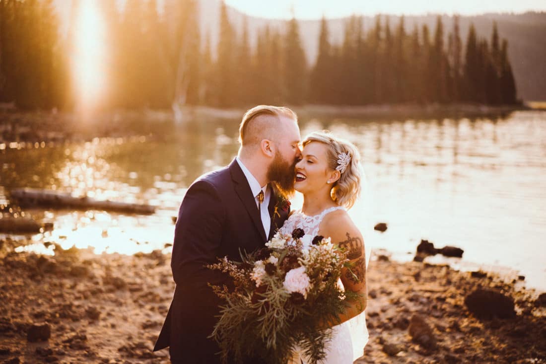 Bend Elopement Sunset