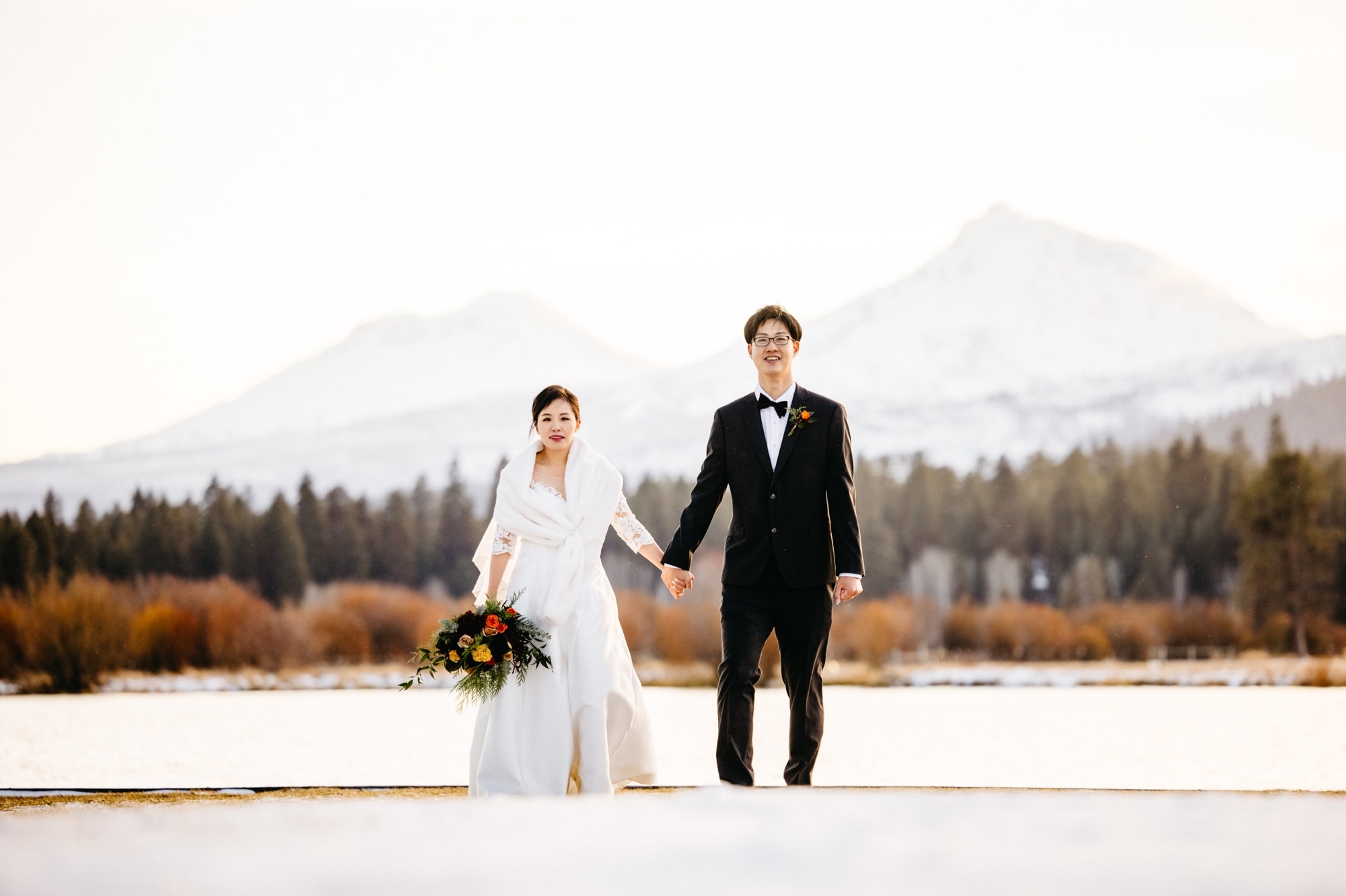 Black Butte Ranch Winter Elopement