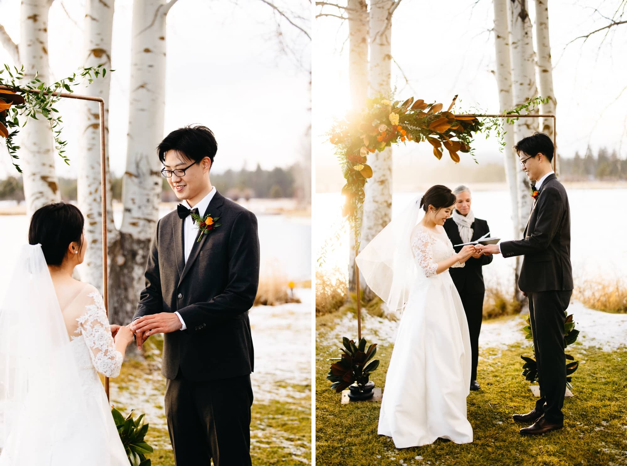 Black Butte Ranch Winter Elopement