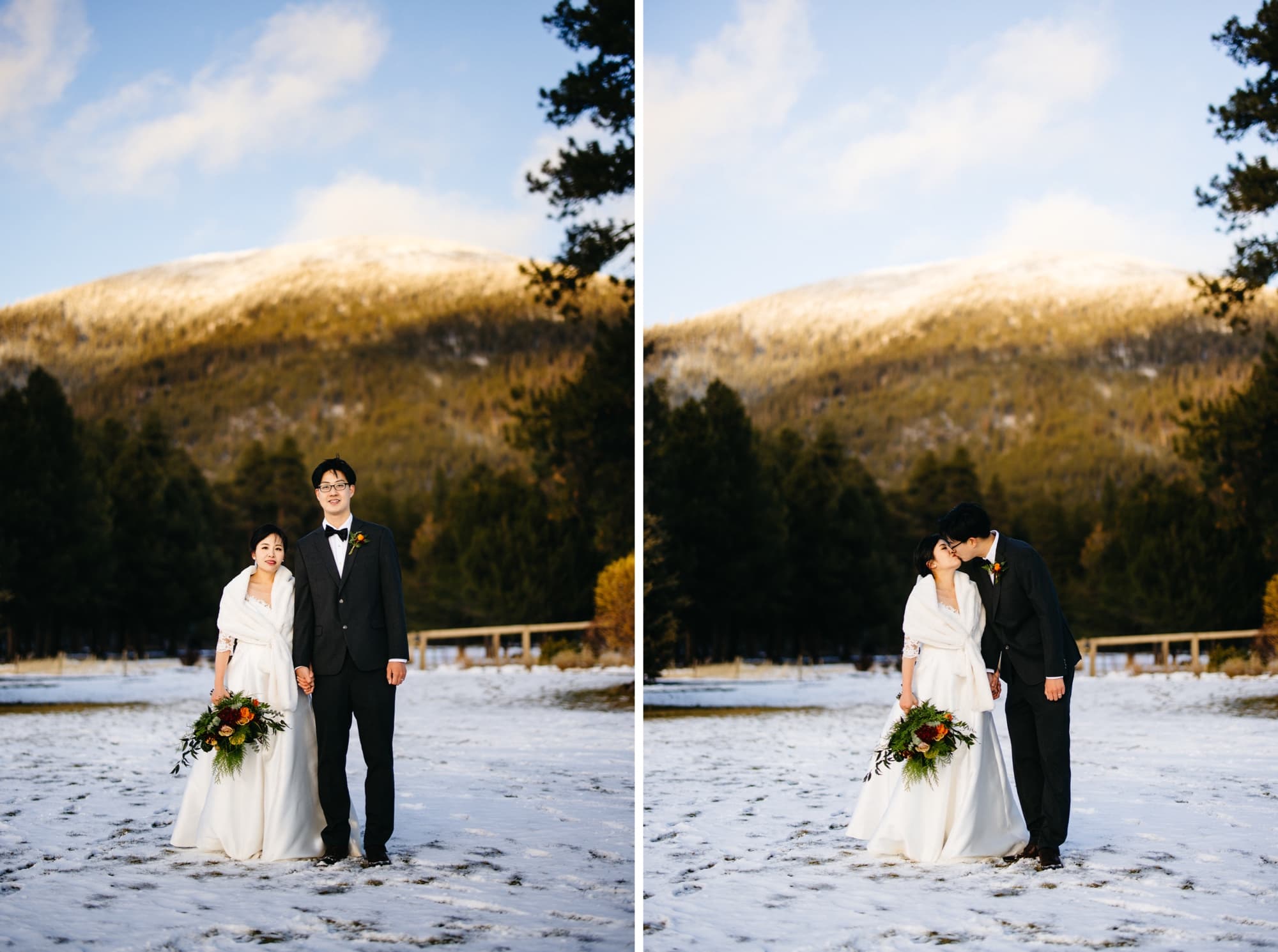 Black Butte Ranch Winter Elopement