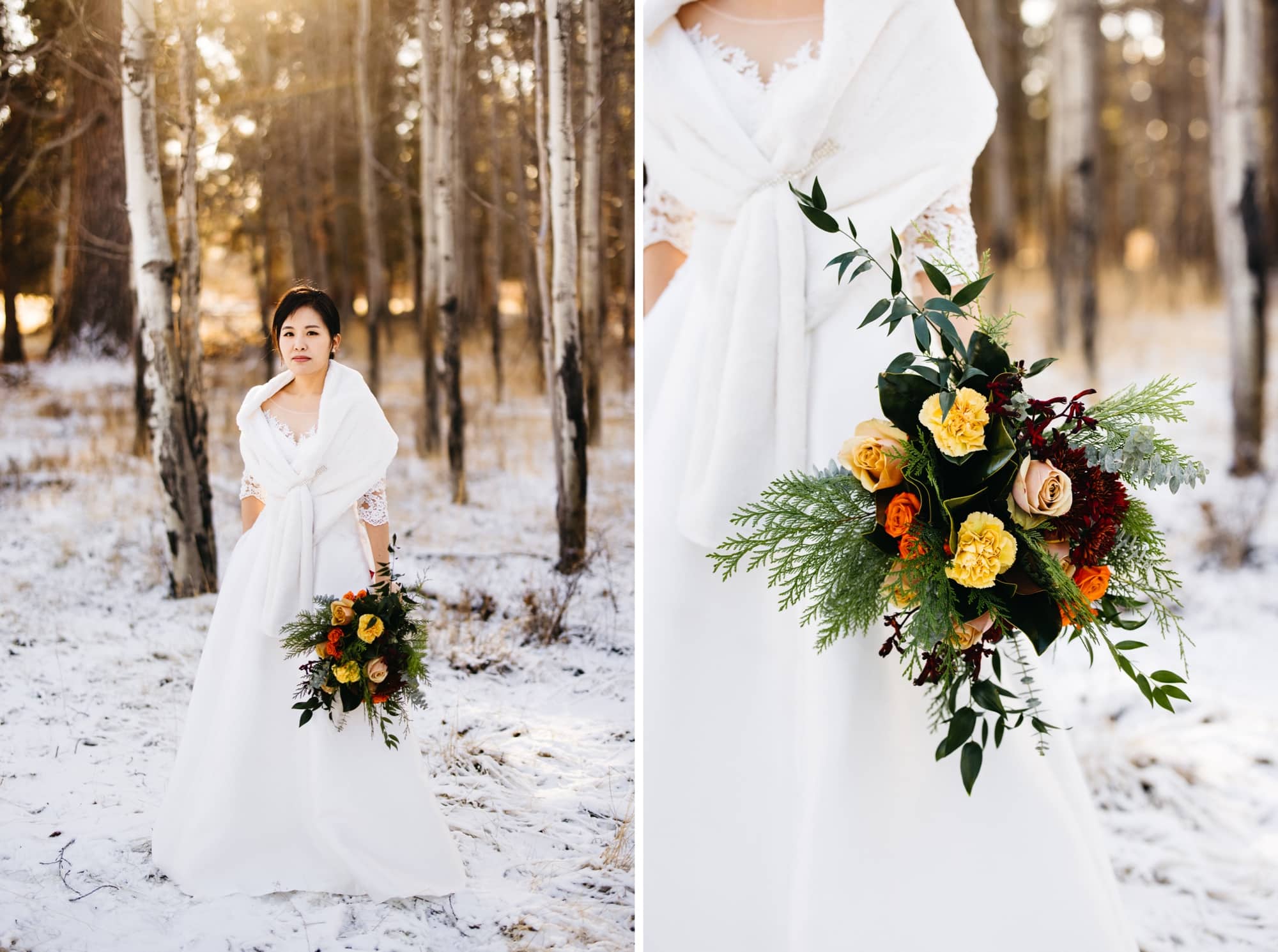 Black Butte Ranch Winter Elopement