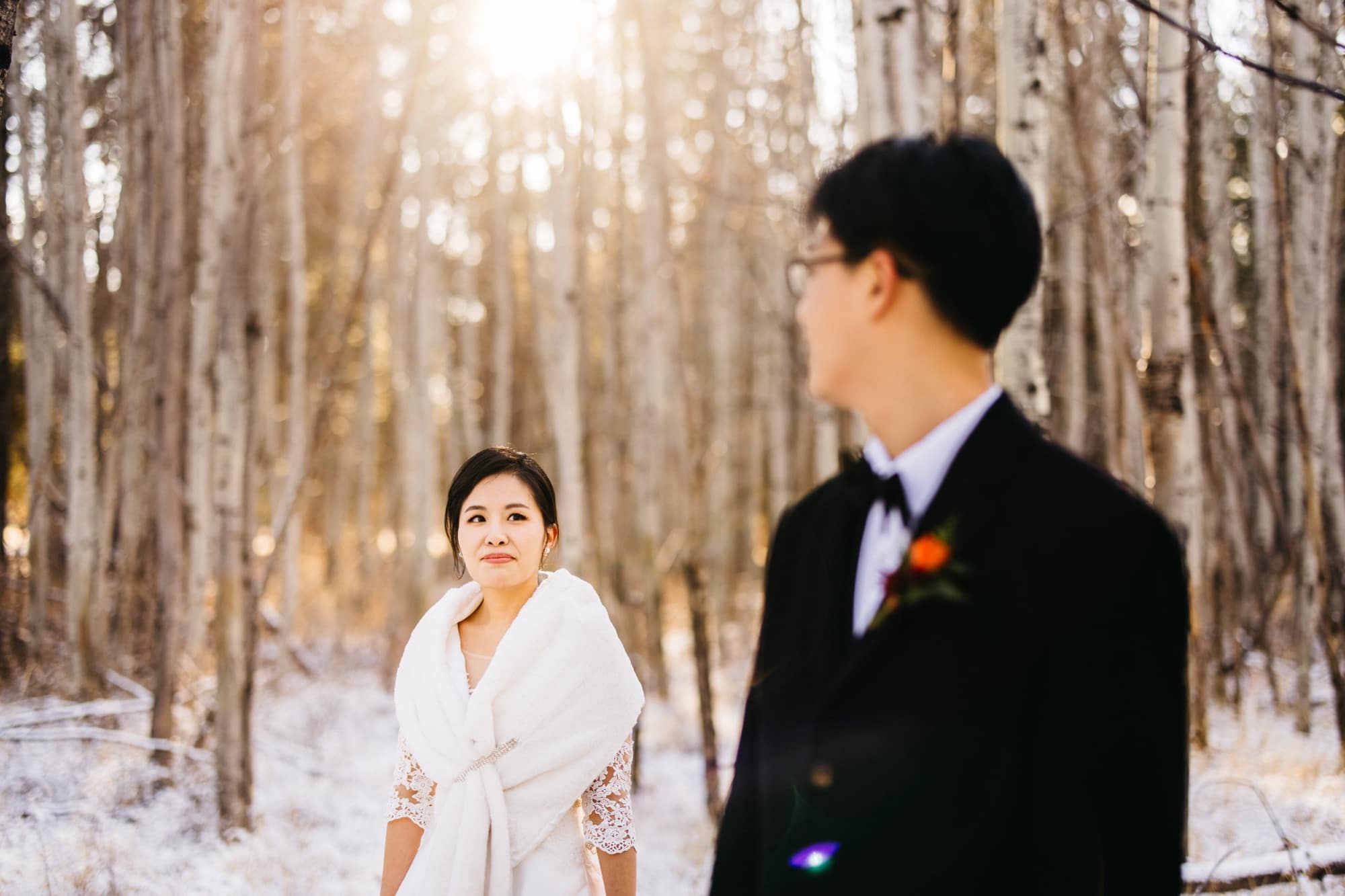 Black Butte Ranch Winter Elopement