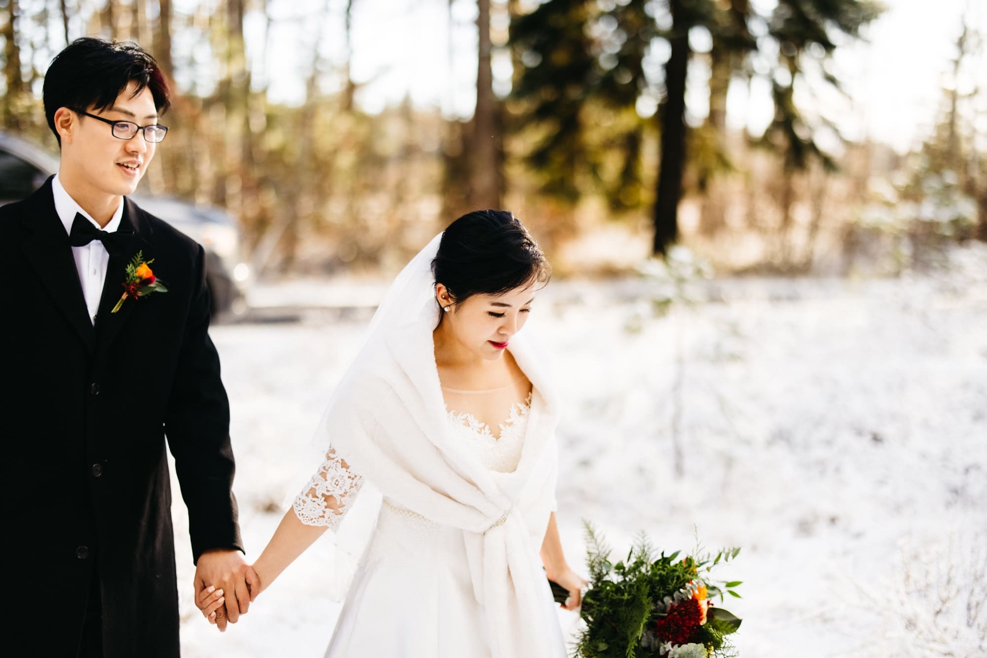 Black Butte Ranch Winter Elopement