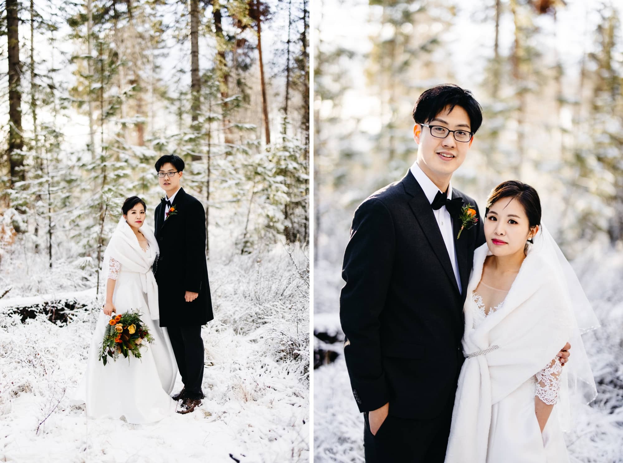 Black Butte Ranch Winter Elopement