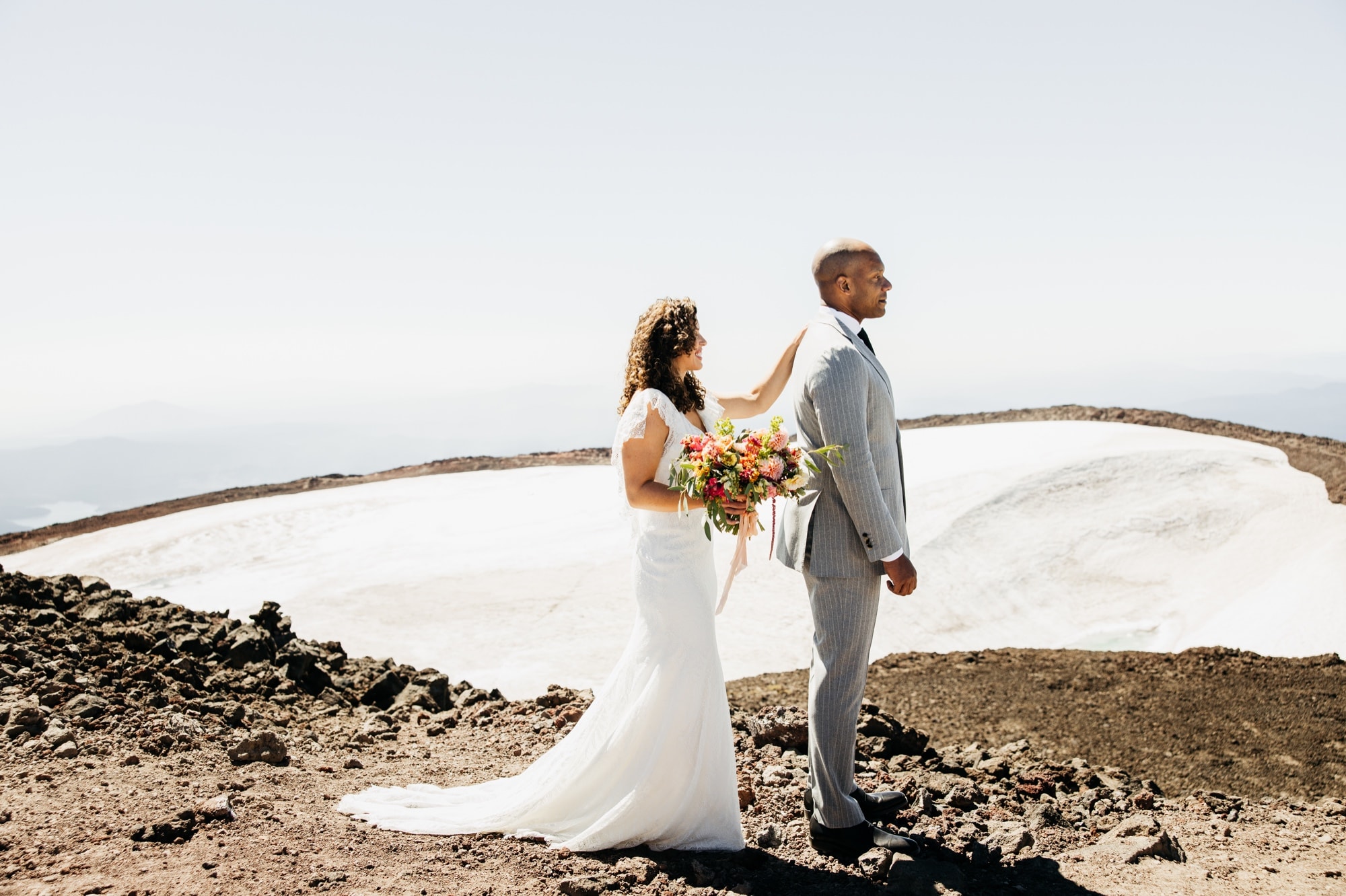 South Sister Oregon Elopement first look